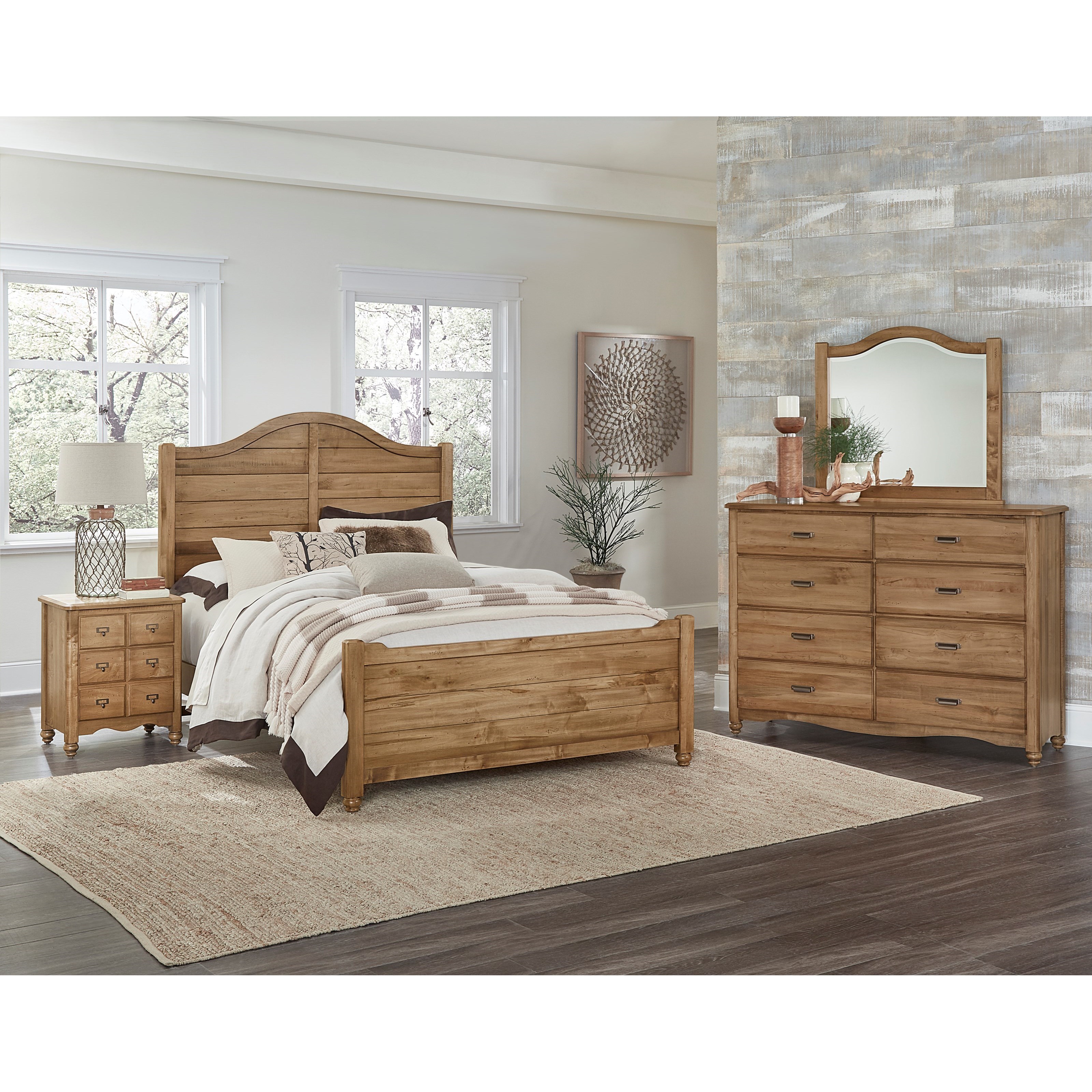 Vaughan Bassett American Maple Full Bedroom Group Dunk & Bright